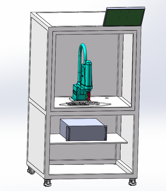 自動化檢測設(shè)備廠家機械手整列玻璃品項目