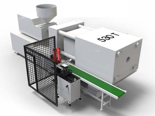 機器人注塑機鑲嵌取件方案